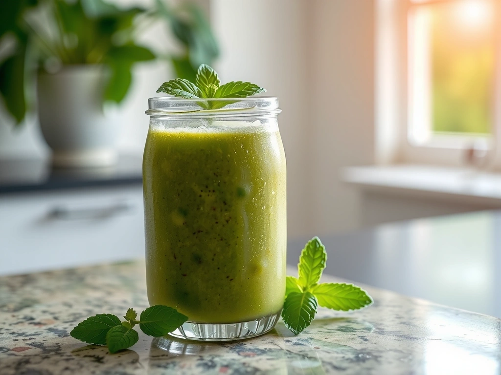 Zielone smoothie z jarmużu